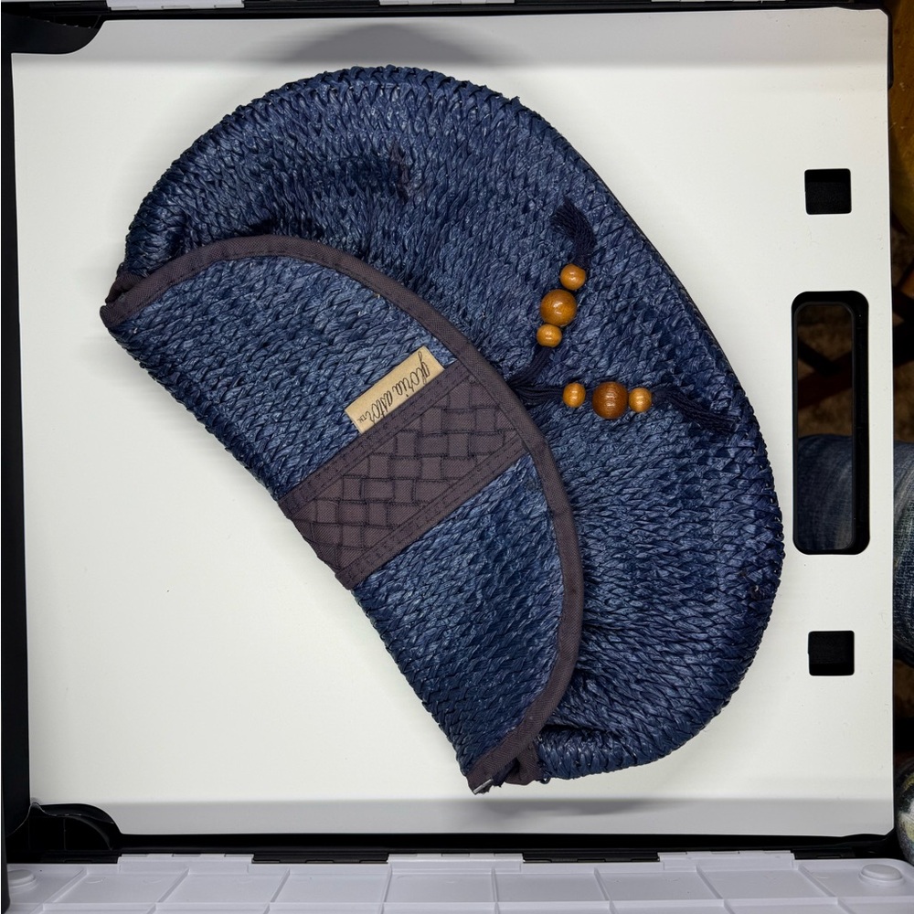 Jantzen Blue Woven Clutch